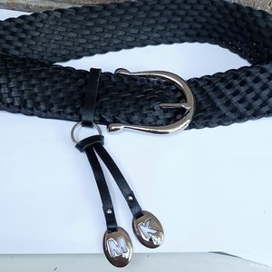 Michael Kors leather woven belt
